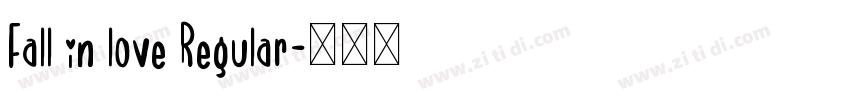 Fall in love Regular字体转换